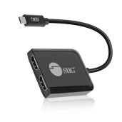 SIIG USB-C to Dual HDMI MST Hub - 4K@60Hz, Windows & ChromeOS Compatible, Not for macOS (CE-DP0T11-S1)