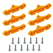 SJZBIN CPU Fan Retainer Bracket - 3 Pairs Yellow Support for AM4 & AMD Processors