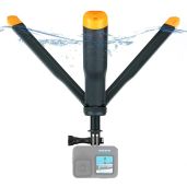SOONSUN 4-in-1 Floating Selfie Stick & Tripod for GoPro Hero 13-4, AKASO, SJCAM - Waterproof Monopod for Action Cameras