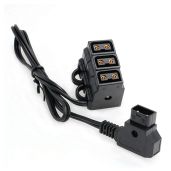 SZRMCC D-Tap Male to 3-Port Female Cable Hub Splitter for Photography - Enhance Your Setup!