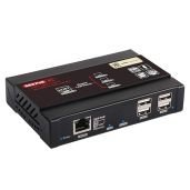 ShuOne 4K HDMI KVM Extender: 383ft Over TCP/IP with Gigabit PoE - Receiver Only Option