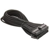 Silverstone Tek 24-Pin Sleeved Power Supply Cable Extension (PP07-MBB) - Enhance Your PC Build