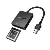 SmartQ C501A XQD Card Reader: Fast USB 3.0 for Sony G/M Series & Lexar 2933x/1400x - Compatible with Windows/Mac