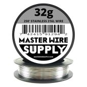 Buy 250ft Stainless Steel 316L Wire - 32 Gauge (0.2mm) - Made in USA | Master Wire Supply