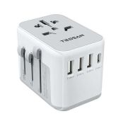 Buy TESSAN Universal Travel Adapter: 4 USB Ports, Worldwide Plug for USA, Europe, UK, Australia & More!