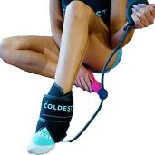 THE COLDEST Ankle Ice Pack: Cold Gel & Compression Sleeve for Fast Recovery from Achilles Tendon Injuries & Plantar Fasciitis