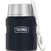 THERMOS Stainless King 16oz Vacuum-Insulated Food Jar with Spoon - Midnight Blue | Keep Food Hot or Cold!