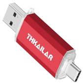 THKAILAR 512GB USB C Flash Drive - 2 in 1 OTG USB 3.1 Thumb Drive for Android, PC & Mac - Perfect for Business Travelers