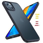 TORRAS Shockproof for iPhone 13 Case/for iPhone 14 Case, Military Grade Drop Tested, Protective Hard Back Slim Thin for iPhone 13 Case Black &amp; for iPhone 14 Case for Men Black-Guardian Series