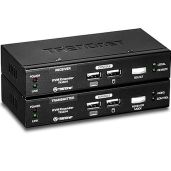 TRENDnet KVM Extension Kit: Extend Keyboard/Video/Mouse Up to 100m - Hot-Keys, PS/2, VGA, TK-EX4 Black