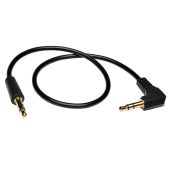 TRIPP LITE P312-006-RA 6ft 3.5mm Mini Stereo Audio Cable with Right Angle Plug - Black