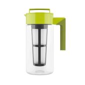 Takeya Premium Iced Tea Maker - BPA Free, 1 Quart, Avocado | Fast Flash Chill Technology Made in USA