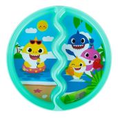 Pinkfong Baby Shark Suction Plate - Dishwasher Safe Baby Feeding Essential for Solid Food & Baby Led Weaning
