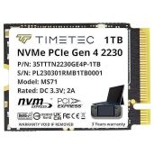 Timetec 1TB M.2 2230 NVMe SSD: 5,100 MB/s for Steam Deck, ASUS ROG, Surface Pro & Mini PCs