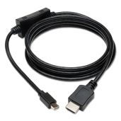 Tripp Lite Mini DisplayPort to HDMI Adapter 6ft - 1080p MDP to HDMI Cable (P586-006-HDMI) - High-Quality Black Connector