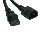 Tripp Lite 4ft Power Extension Cord 10A 18AWG IEC-320-C14 to C13 - Reliable Black Cable