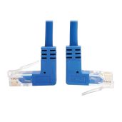 Tripp Lite 1ft Up/Down Angle Cat6 Ethernet Cable - Slim UTP Gigabit Network Patch, Blue (N204-S01-BL-UD)