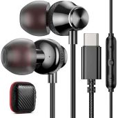 Best USB-C Earbuds for Google Pixel 9, iPhone 16, Samsung S23 & More - Wired Headphones with Microphone