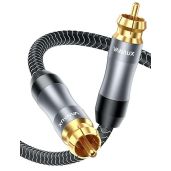 VANAUX 6.6ft Subwoofer Cable - Digital Coaxial RCA to RCA for Home Theater & Soundbar