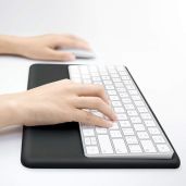 VAYDEER Ergonomic Wrist Rest for Magic Keyboard 2 - Black Silicone Stand for Comfort & Support