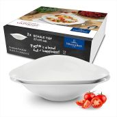 Villeroy & Boch Dune VAPIANO Pasta Bowl Set - 2 Premium Porcelain Bowls in White