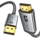 Warrky 4K DisplayPort to HDMI Cable 6FT - DP 1.2 to HDMI 1.4 for Dell, HP, Samsung, PC, Laptop, Projector & TV