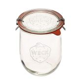 WECK Tulip Jar for Sourdough Starter - 1L Wide Mouth Glass Jar with Lid & Seal - Perfect for Baking Enthusiasts