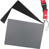ChromLives 18% Grey Card for Perfect White Balance in DSLR & Film Photography - 5.3'' x 7.3'' Exposure Tool