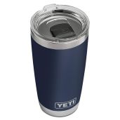 YETI Rambler 20 oz Tumbler - Stainless Steel, Vacuum Insulated, Navy with MagSlider Lid