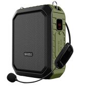 Voice Amplifier with Wireless Headset Mic - 18W Portable PA System, Bluetooth 4.2, Waterproof for Teachers & Outdoor Use