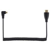 Chenyang 90 Degree Micro HDMI to HDMI Cable - Right Angled HDTV Connector for Phones, Tablets & Cameras
