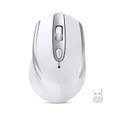Buy cimetech Wireless Ergonomic Optical Mouse - 2.4G, 6 Buttons, Silent, USB Receiver, Adjustable DPI for Laptop & PC - White