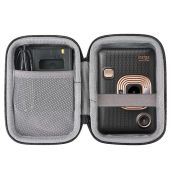 co2CREA Hard Travel Case for Fujifilm Instax Mini Liplay - Durable Black Protection