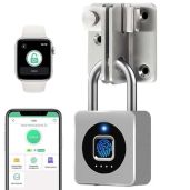 eLinkSmart Fingerprint Padlock: Keyless Waterproof Gym Locker Lock with Mobile App & Remote Unlock