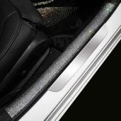 Universal Bling Crystal Rear Bumper Protector Guard for SUVs & Cars - Scratch-Resistant Trim Cover (2-Pack, 7CM Width, 60CM Length)