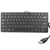 iKKEGOL USB Mini Slim 78-Key Compact Keyboard for PC & Mac - Thin, Lightweight Design for Desktop & Laptop Use