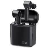 iLive Truly Wire-Free Bluetooth Earbuds, Sweatproof Design, Charging Case, Includes 3 Set of Ear Tips, Black (IAEBT300B)
