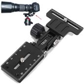 iShoot Metal Retractable Camera Lens Bracket Holder: Quick Release, Telephoto Support for Arca-Swiss Tripods