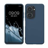 kwmobile Soft Slim TPU Case for ASUS Zenfone 10 & 9 - Navy Blue Protective Silicone Cover