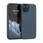 kwmobile Dark Slate TPU Silicone Case for Apple iPhone 13 - Soft Finish, Perfect Fit & Protection