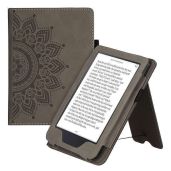 KWMobile Grey Case for Kobo Clara 2E & Tolino Shine 4 - Magnetic Closure eReader Cover