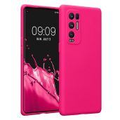 KWMobile Neon Pink TPU Case for Oppo Find X3 Neo - Slim, Protective Cover with Soft Matte Finish